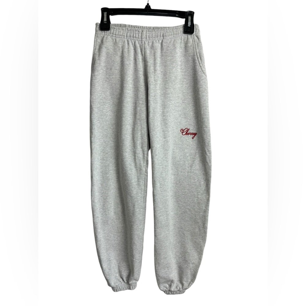 Cherry LA Gray Joggers with Red Logo - Picture 4 of 7